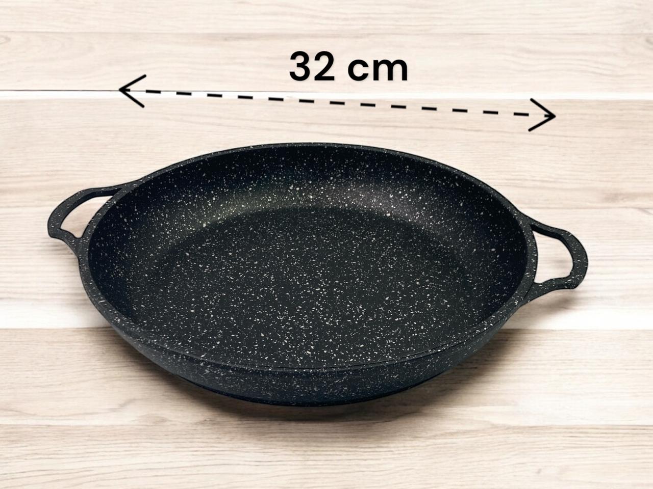 cfa565408123daaf4e603de4c73bd602.jpg Dosthoff Cast Aluminum Granite Coated Paella Pan 32 cm