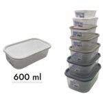 Probox Rectangular Food Storage Box 600 ml