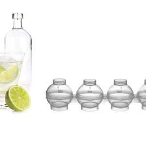 4 spherical ice tray - Diameter 5 cm each