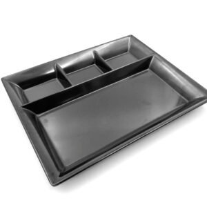 Melamine Rectangular divided Dish 33 cm