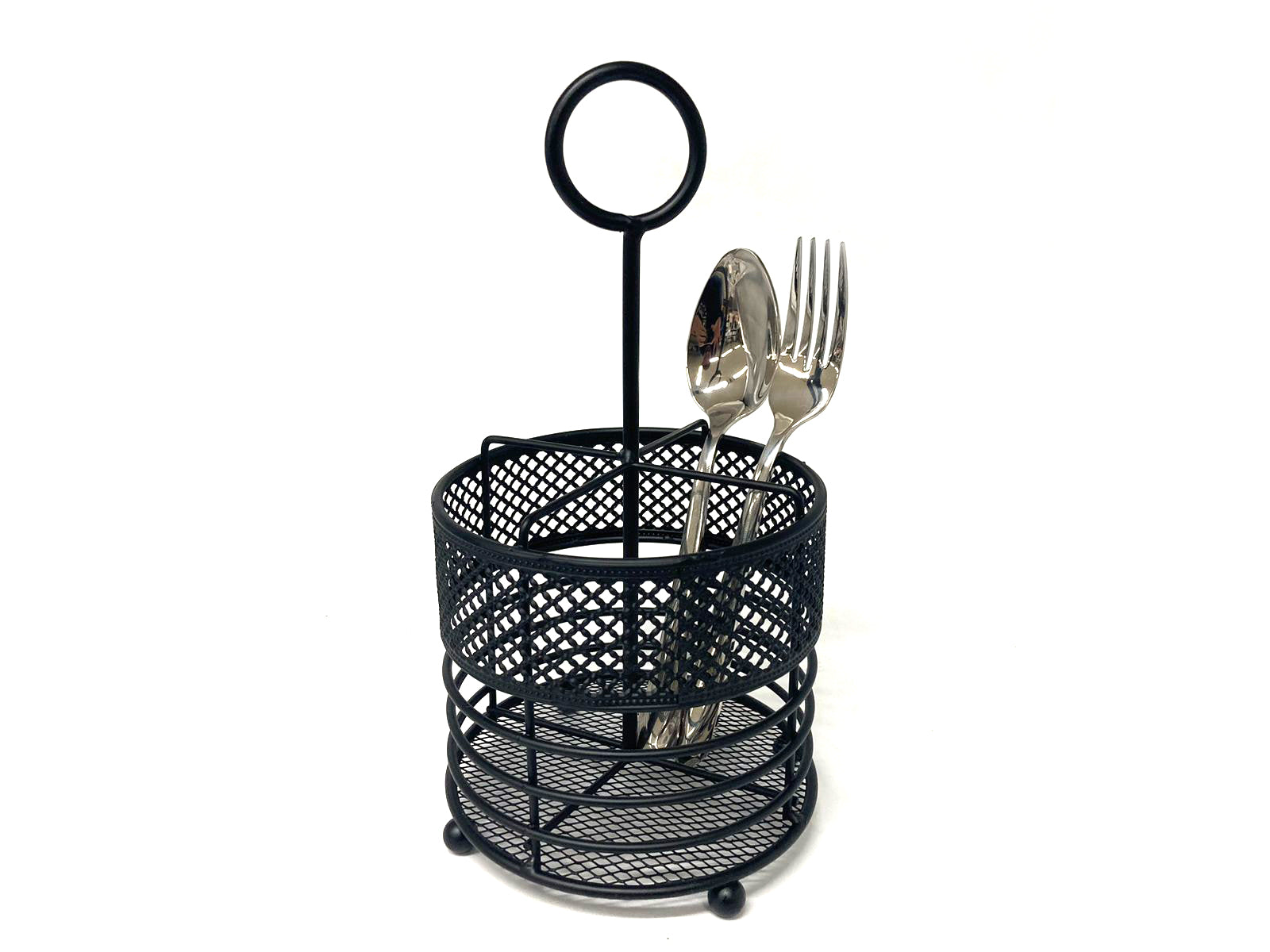 d49ca1435bdf755f2784e51d7dc8e867.jpg Matt Black Round Iron Cutlery Holder