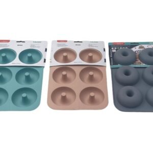 Silicone 6 Donut molds 26x18x3.5cm