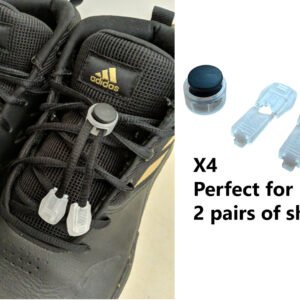Shoelace clip set X4 for 2 pair of shoes