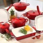 Enameled Cast Iron Cookware Set 11 Pieces