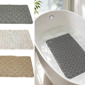 PVC Circles Non Slip Protection Bath Mat 68x37 cm