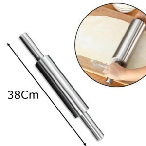 Stainless Steel Rolling Pin 38 cm