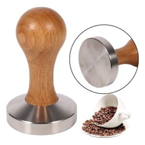 Coffee Tamper Barista Espresso Tamper 58mm Wood Handle