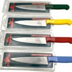 Chef Knife with Colored Plastic Handle