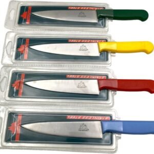 Chef Knife with Colored Plastic Handle