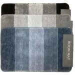 Soft touch fluffy microfiber floor mat 80 x 50 cm