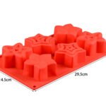 Silicone Star Shape 6 Cavities