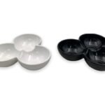 Melamine Three-Grid small Bowl 17.5 cm