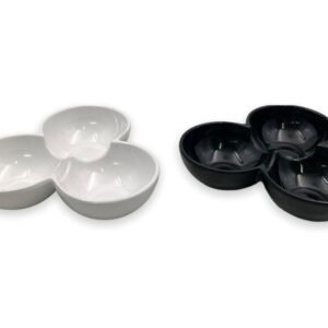 Melamine Three-Grid small Bowl 17.5 cm