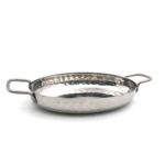Stainless Steel Oval plate 18x13x3 cm
