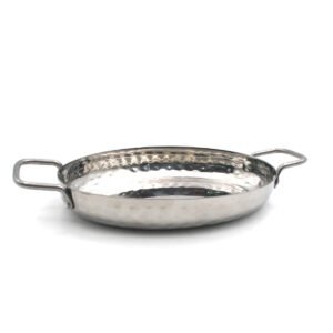 Stainless Steel Oval plate 18x13x3 cm