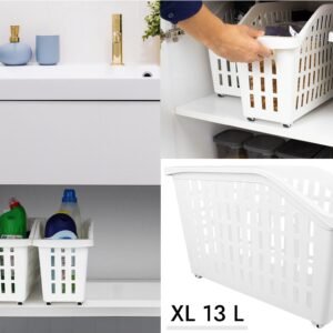 DecoBella Extra Large Organizer Basket with Wheels