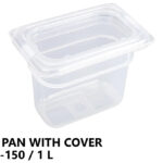 Gastronorm Plastic Storage Container 1/9 150 mm - 1 L