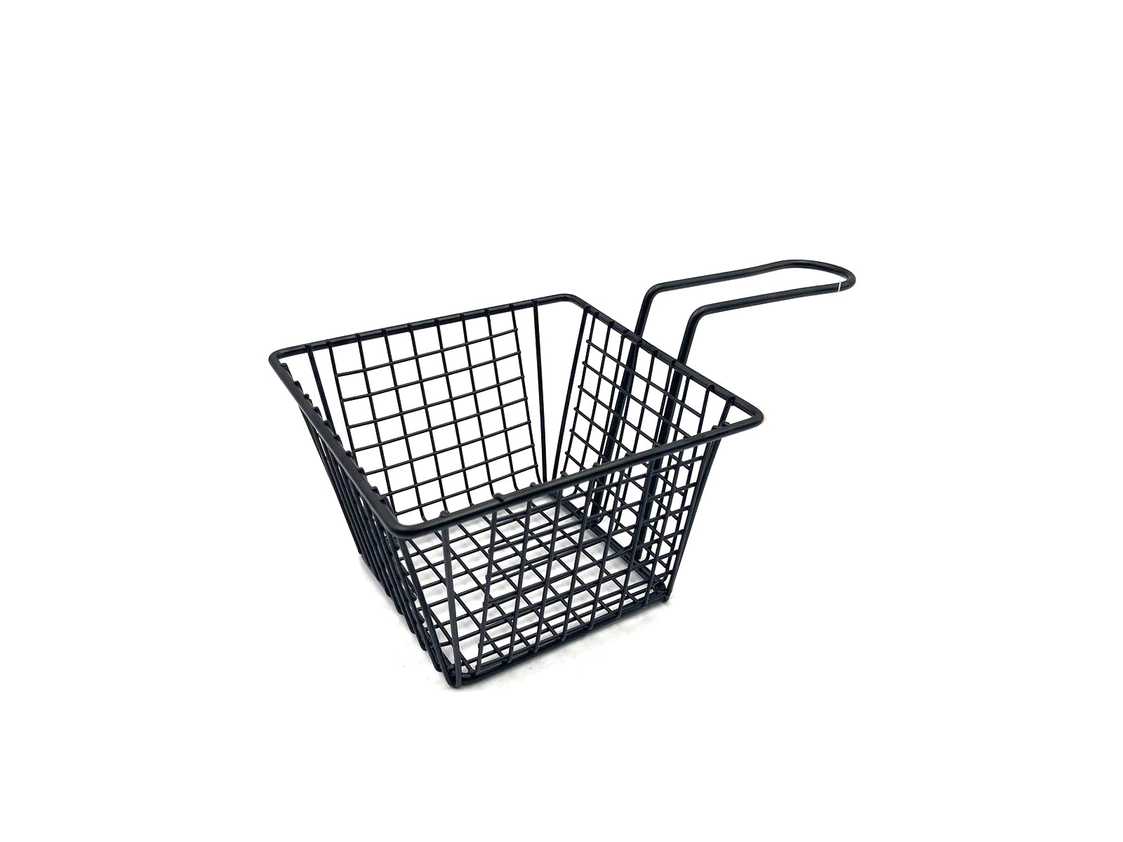 e066b5764a2f6a6d994377289c1a703b.jpg Black Big Squared French Fry Serving Basket 12.5 CM