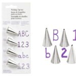 Writing Tip Set for Cake Icing x4