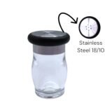 Acrylic Salt Shaker with Stainless Steel 18/10 Cover