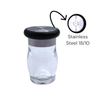 Acrylic Salt Shaker with Stainless Steel 18/10 Cover