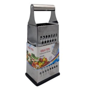 Stainless Steel 4 sided Grater with stainless handle