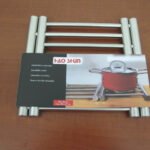 Stainless steel trivet for hot pans and pots