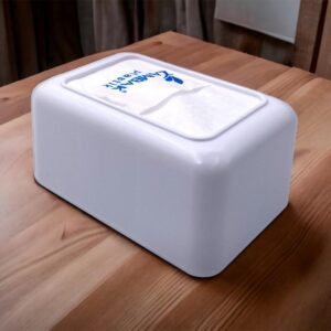 Horizontal White Napkin Holder