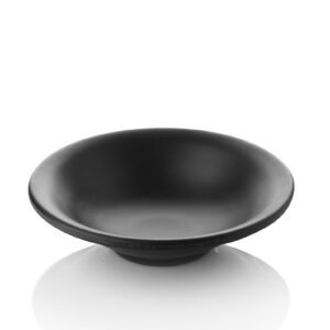 Black Small Houmous Plate 13.5 cm