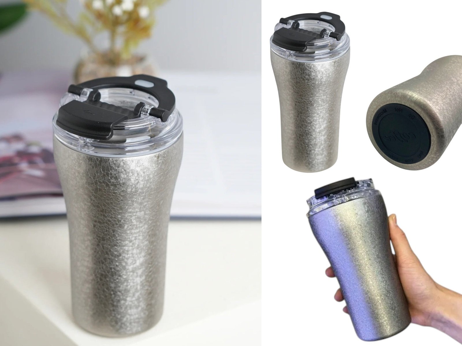 e73db52ed67fe2f289f7843755f109e7.jpg Stainless 18/10 Travel Mug Frosted Silver Finish 380 ml