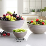 Small Plastic Bowl Wavy Design 380 ml - 12 cm