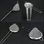 Cone Shape Fine Mesh Stainless Steel Strainer 10 cm