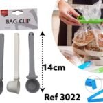 Plastic Bag Clip Deep Spoon Shape X3
