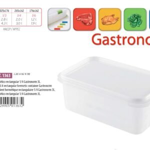 Gastronorm Plastic Storage Container - 3 lt