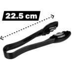 Polycarbonate Medium Black Tong 22.5 cm