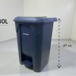 Heavy Duty Plastic Pedal Dustbin 80L