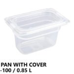 Gastronorm Plastic Storage Container 1/9 100 mm - 0.85 L