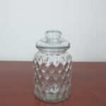 Medium Glass Jar Bee Hive Design