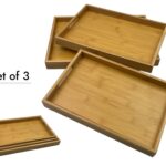 Set of 3 Bamboo Serving Trays
