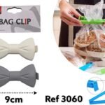 Plastic Bag Clip Bowtie Shape X2