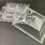 Acrylic Square Condiment Tray with 4 Bowls and Cover