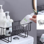 Large Wide Organizing Basket Over Toilet Seat