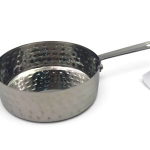Stainless Steel Round Plate Long Handle 12x4 cm