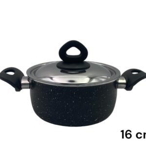 Black Granite Nouval Casserole 16 cm
