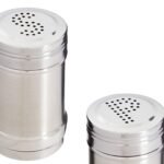 Stainless Steel Salt or Pepper Shaker Medium 9 cm