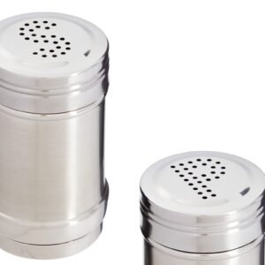 Stainless Steel Salt or Pepper Shaker Medium 9 cm