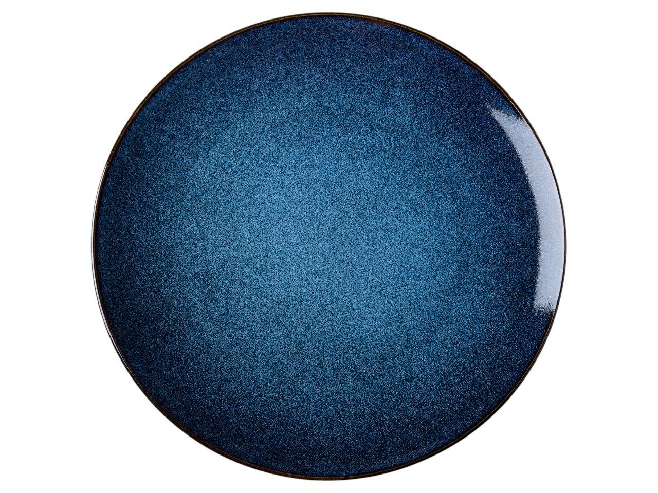 f55e486927bceb1bbfb8931d5b1b921b.jpg Dosthoff "Starry" Blue Glazed Dinner Plate 27 cm