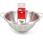 Stainless Steel punching colander; 27 cm