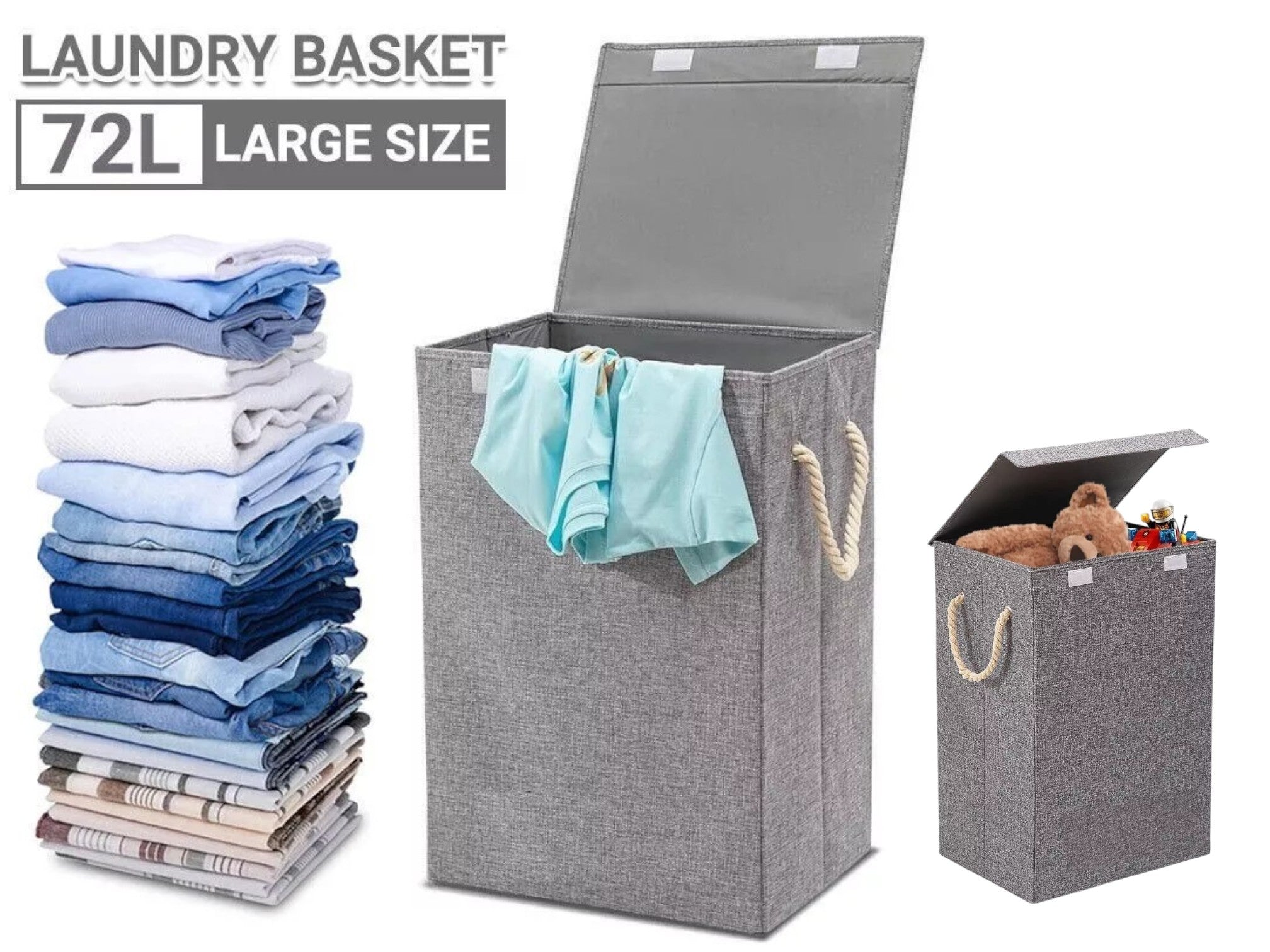 f5f8604b3eb36813d1fe7ff08770890e.jpg Thick Fabric Laundry Bag with Rope Handles