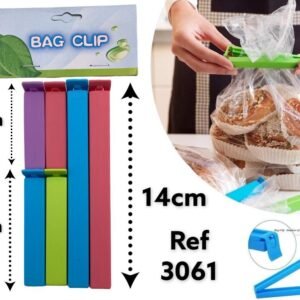 Colored Plastic Bag Clip X6
